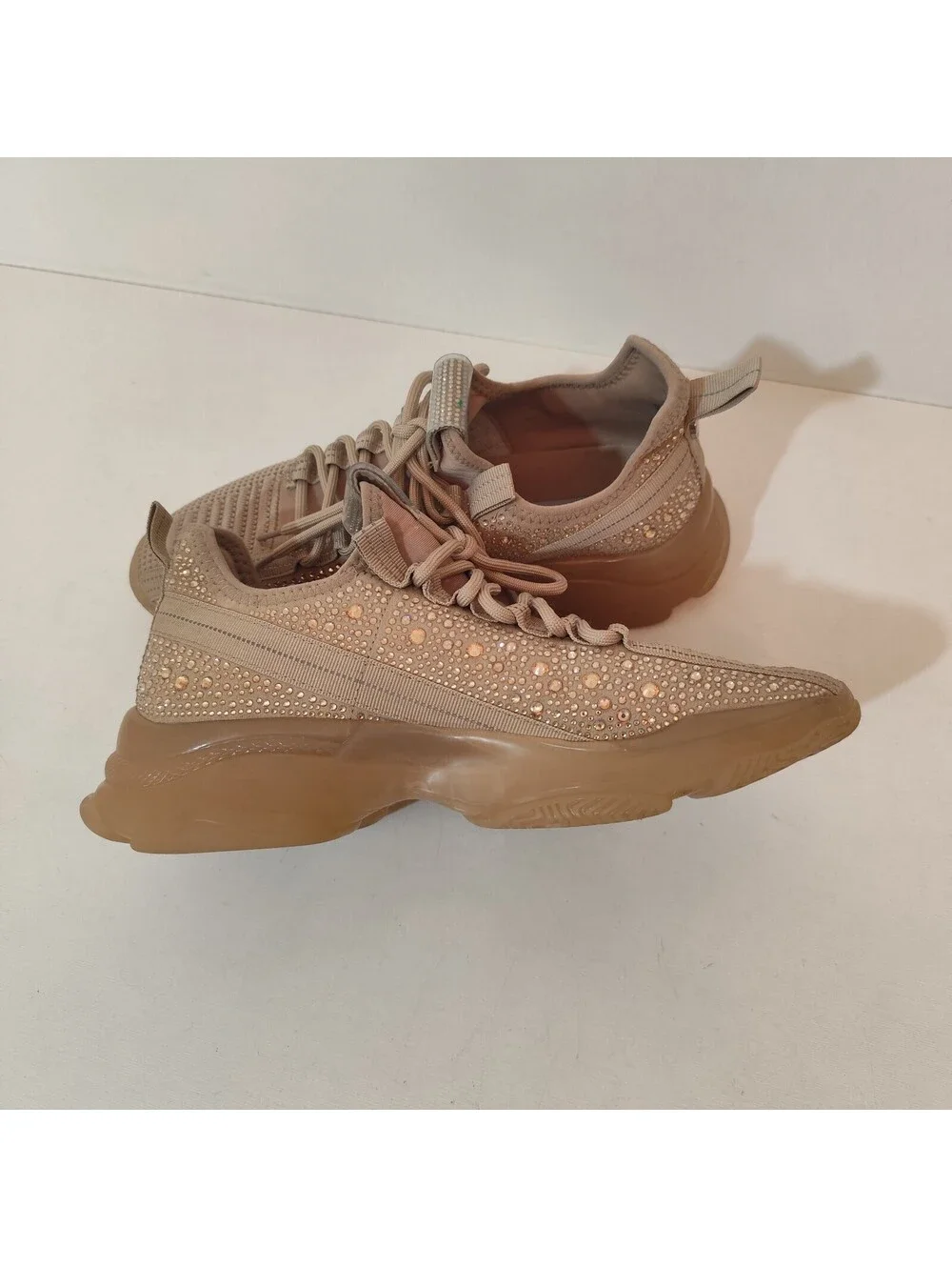 Steve Madden Maxima Rhinestone Sneakers SMNY90 in Blush Women's Size 11 M